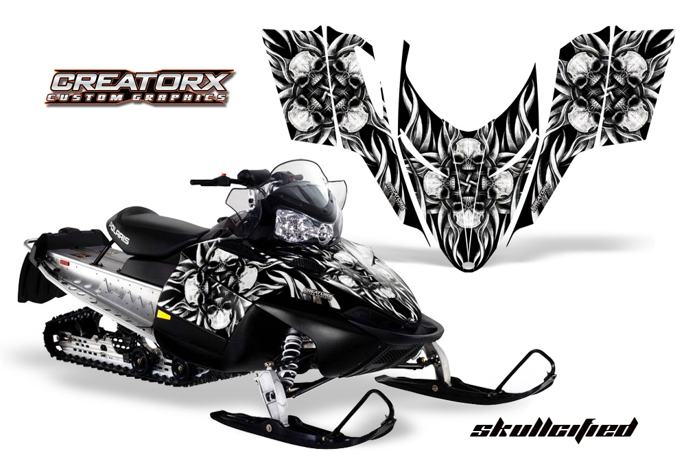 Polaris RMK Shift Chassis Graphics Kit Skullcified Silver